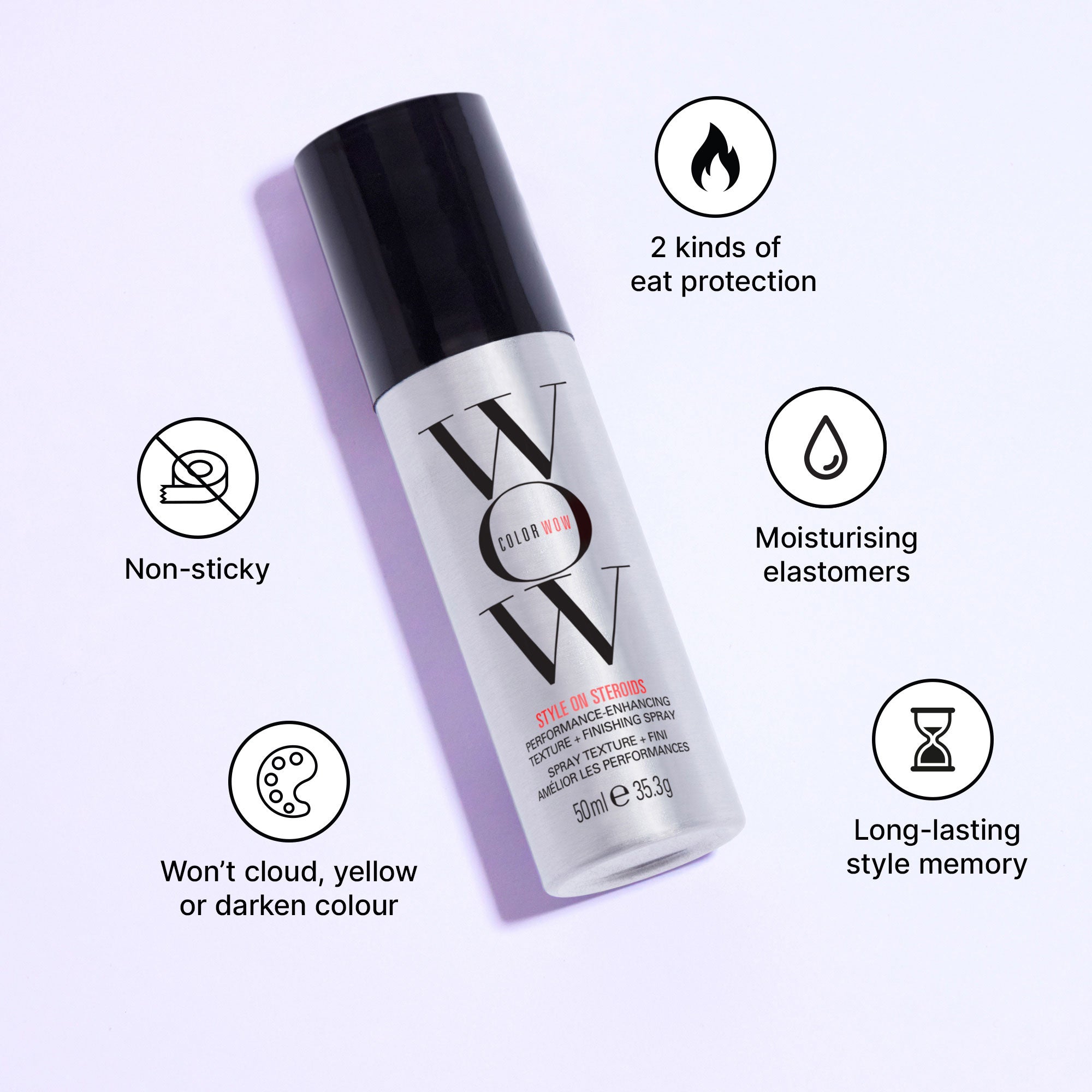 Color Wow Style On Steroids | Best Texture Spray for Color Treated Hair ...